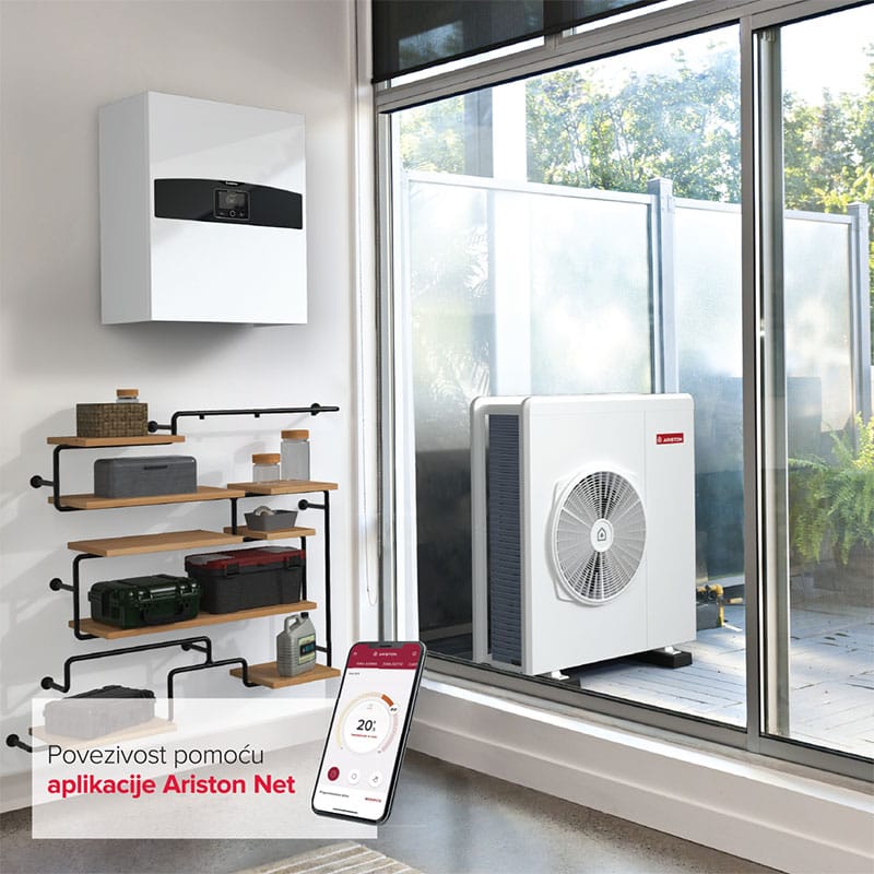 Toplotna pumpa split ARISTON NIMBUS PLUS S T NET 150 R32 (min/max) – 4.08/17.65kW trofazna - Slika 3